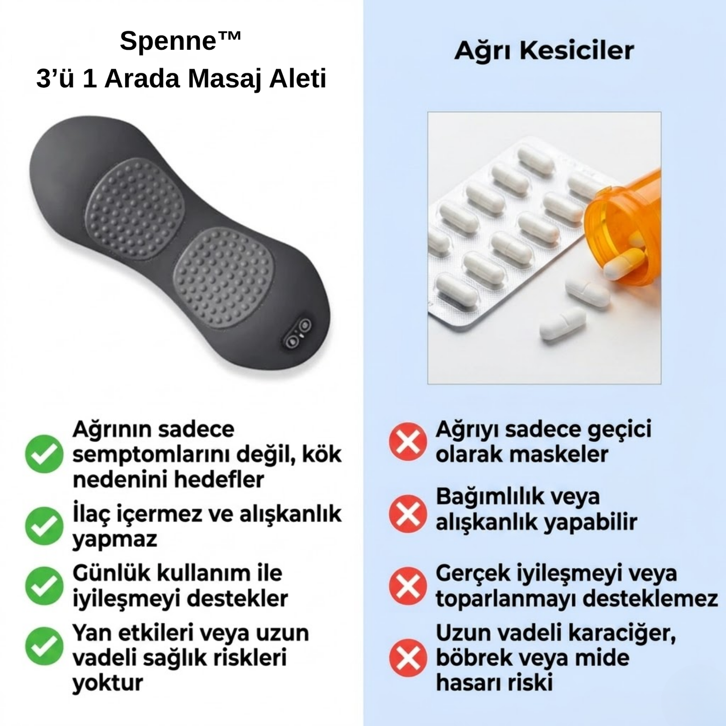 Spenne™ - Üç Terapili Masaj Aleti